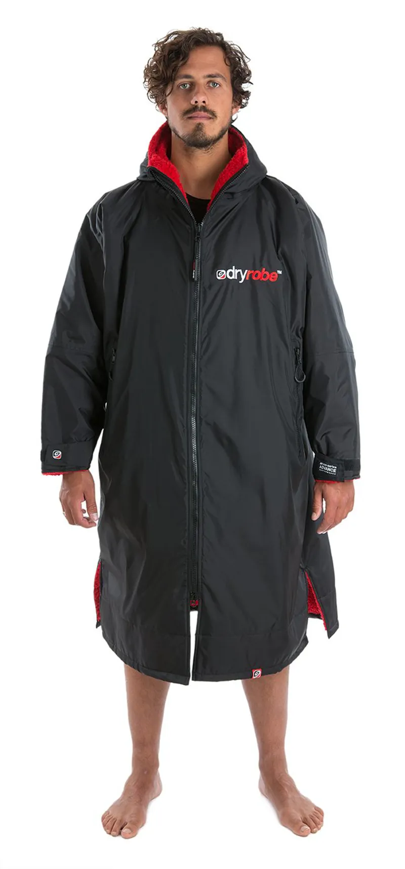 Dryrobe Long Sleeve Black/Red-5